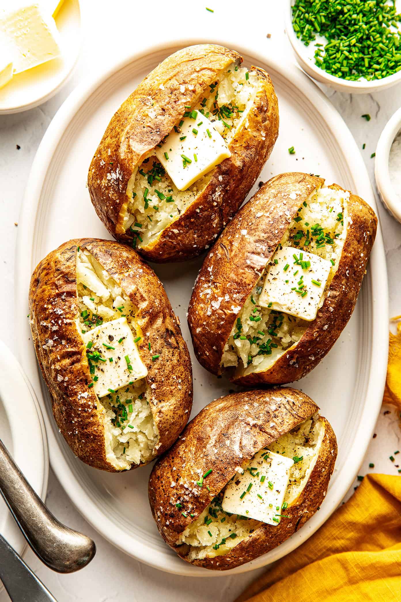 Air fryer baked potatoes