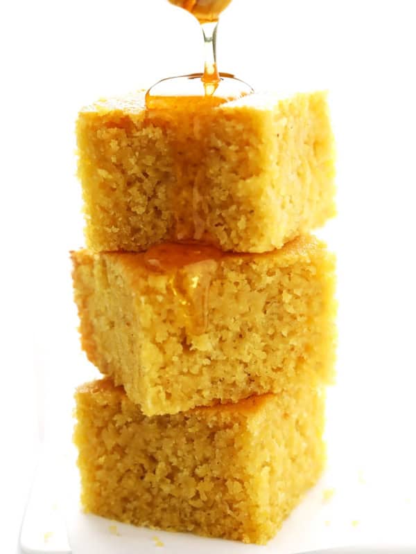 Homemade Cornbread with Honey
