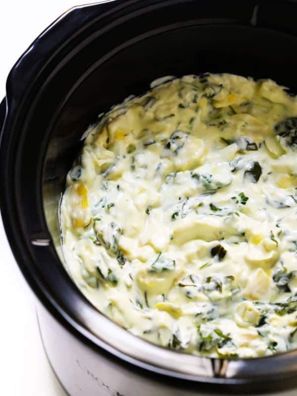Slow Cooker Spinach Artichoke Dip Recipe