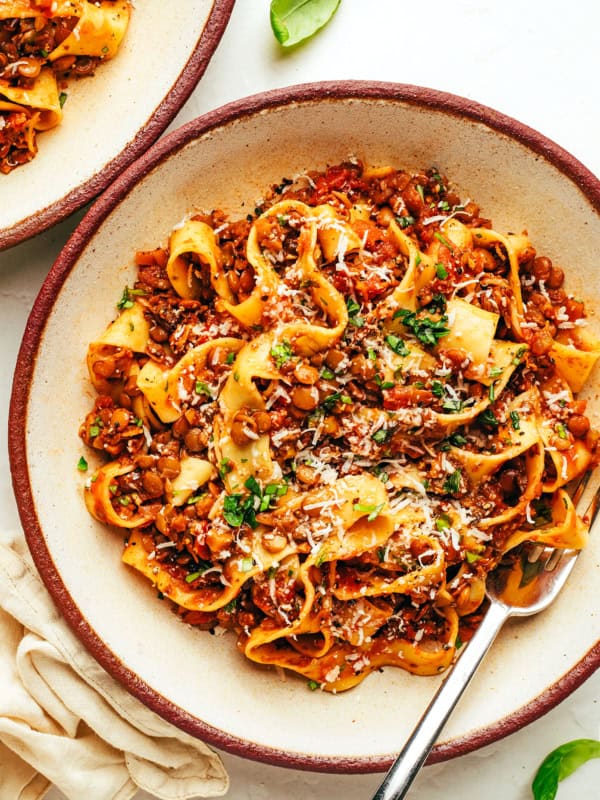 Lentil Bolognese with Pasta